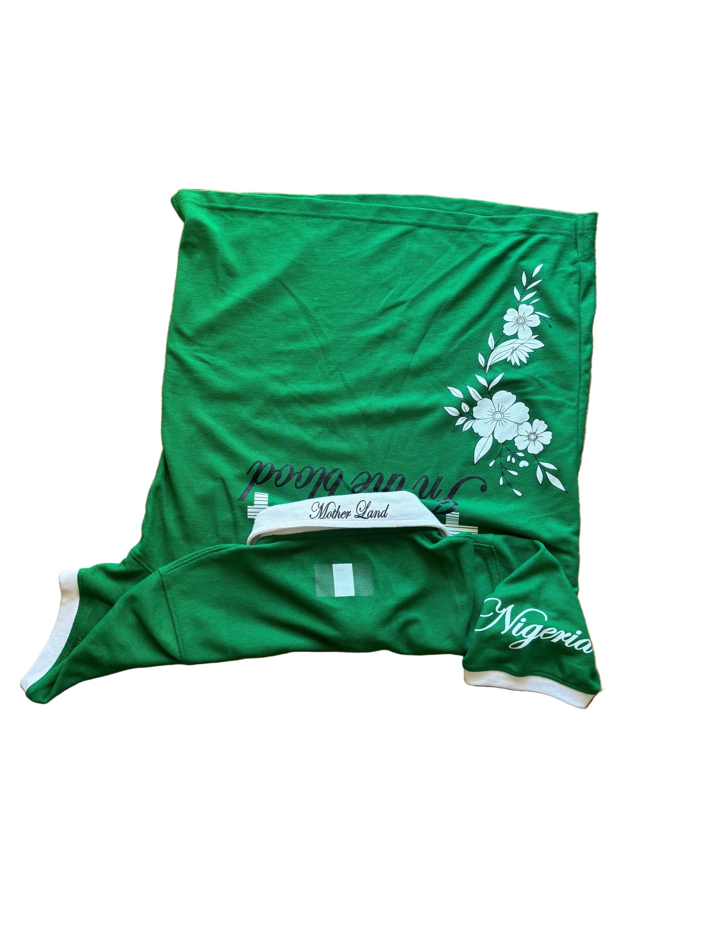 +234 Floral Nigeria Polo - short sleeves