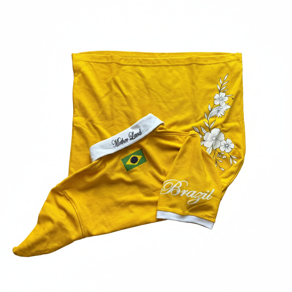 +55 Floral Brazil polo - Short sleeve