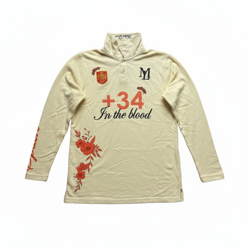 +34 Floral spain polo - Long slevees
