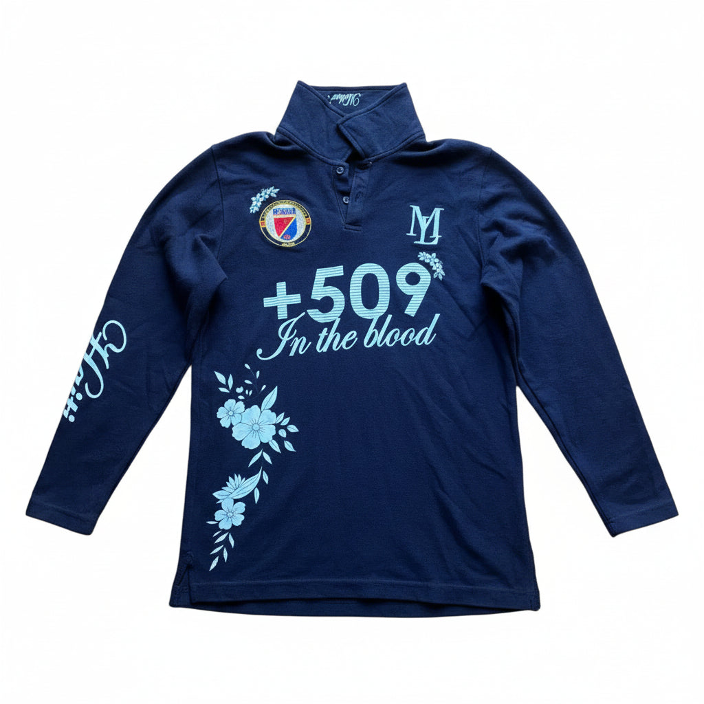 +509 Floral Haiti Polo - Long sleeves