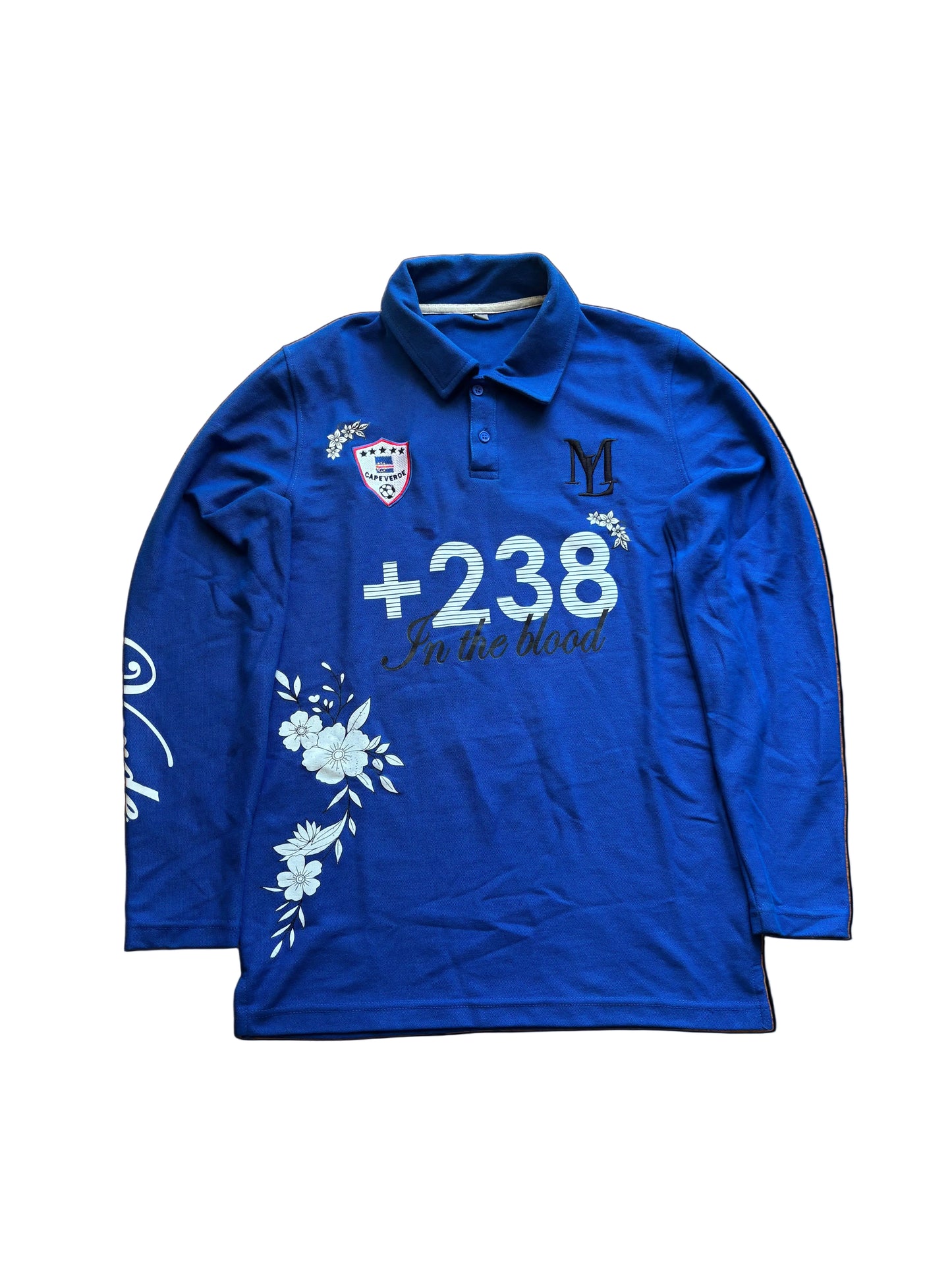 +238 Floral Cape Verde polo - Long sleeve