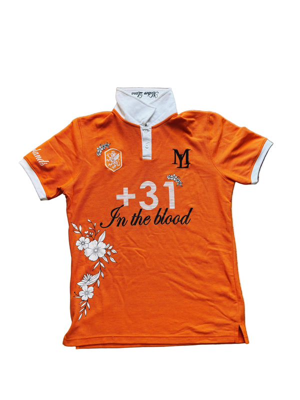 +31 Floral Netherlands Polo- short sleeves