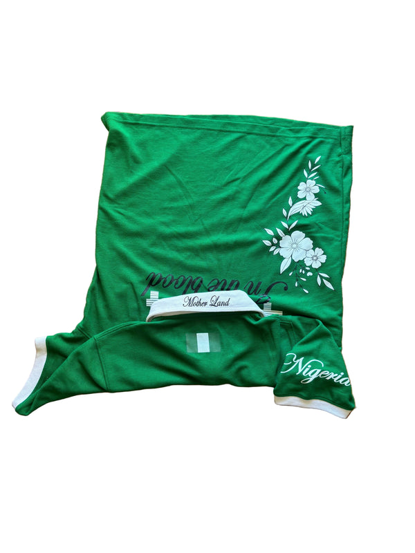 +234 Floral Nigeria Polo - short sleeves