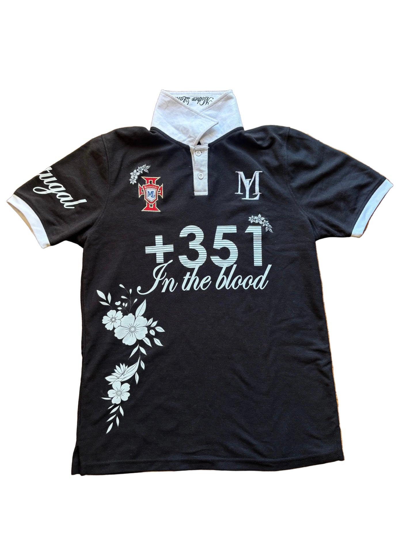 +351 Floral portugal polo - short sleeves
