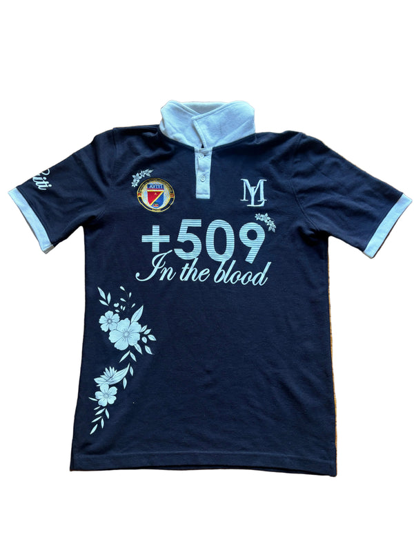 +509 Floral Haiti Polo - short sleeves