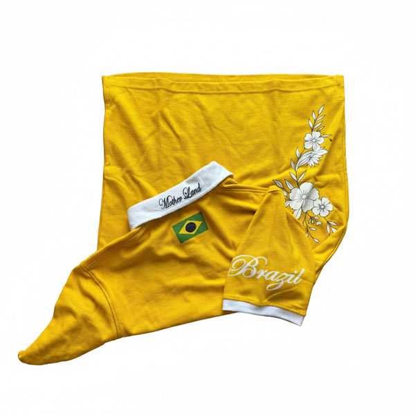+55 Floral Brazil polo - Short sleeve