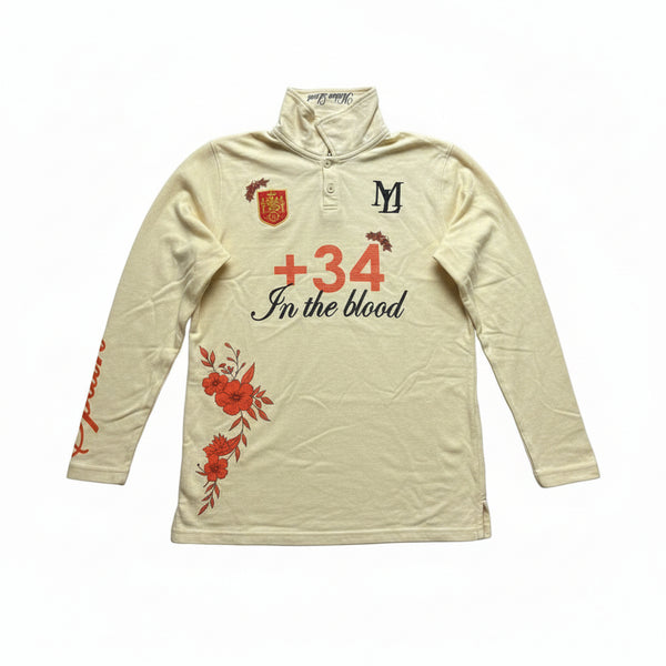 +34 Floral spain polo - Long slevees