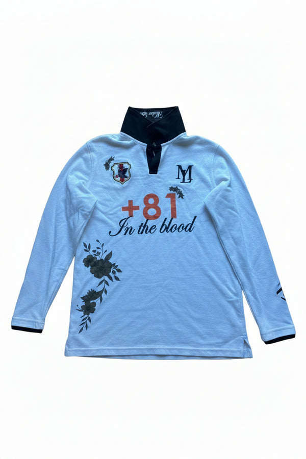 +81 Floral Japan polo - Long sleeves