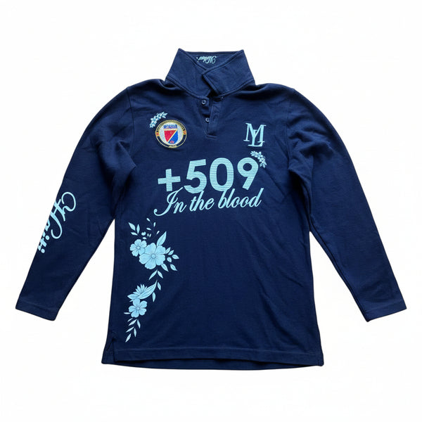+509 Floral Haiti Polo - Long sleeves